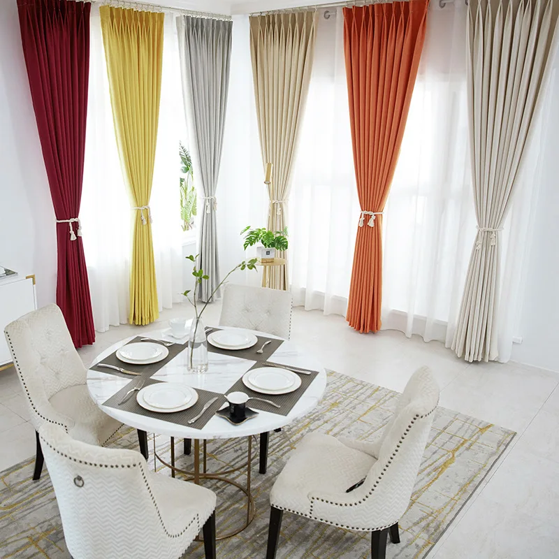 Fashion Stitching Color Curtains Solid Color Linen Blackout Curtains Suitable for Bedroom and Living Room
Fashion Stitching Color Curtains Solid Color Linen Blackout Curtains Suitable for Bedroom and Living Room