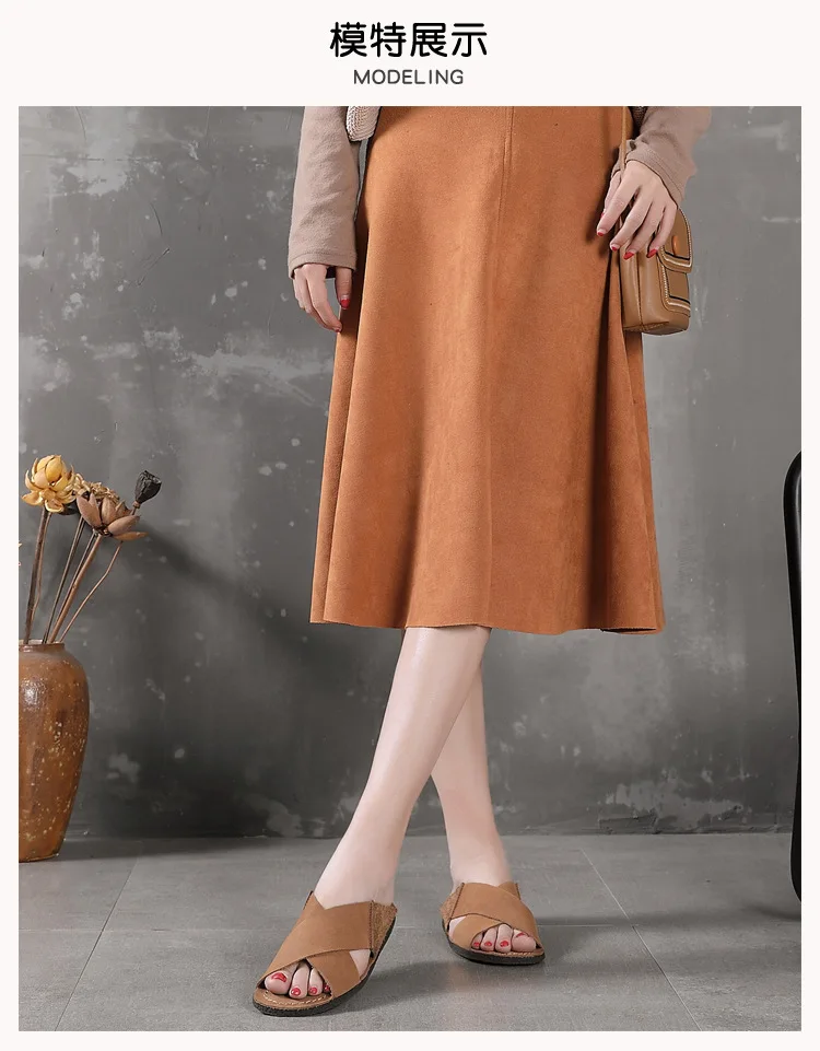 Hand-stitched Leather Slippers, Flat-soled, Comfortable, Soft-soled Sandals for Spring and Summer 2021
Hand-stitched Leather Slippers, Flat-soled, Comfortable, Soft-soled Sandals for Spring and Summer 2021