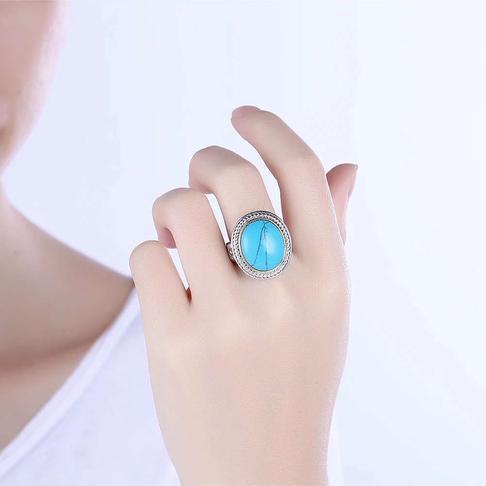 Classic Jewelry Geometry Modeling Ring For Women Inlay Turquoise Unisex Ring Retro Elegant Fashion Jewelry New Accessory Rings
Classic Jewelry Geometry Modeling Ring For Women Inlay Turquoise Unisex Ring Retro Elegant Fashion Jewelry New Accessory Rings