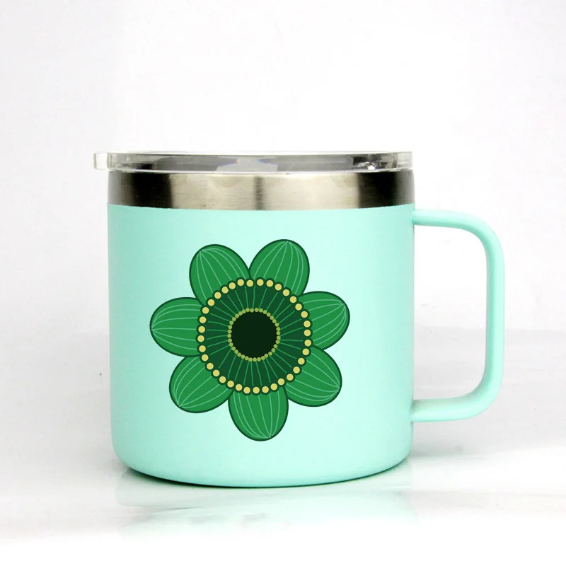 14oz Coffee Cup Green Flower Double Wall Stainless Steel Mug Cup Water Bottle Car Cup
14oz Coffee Cup Green Flower Double Wall Stainless Steel Mug Cup Water Bottle Car Cup