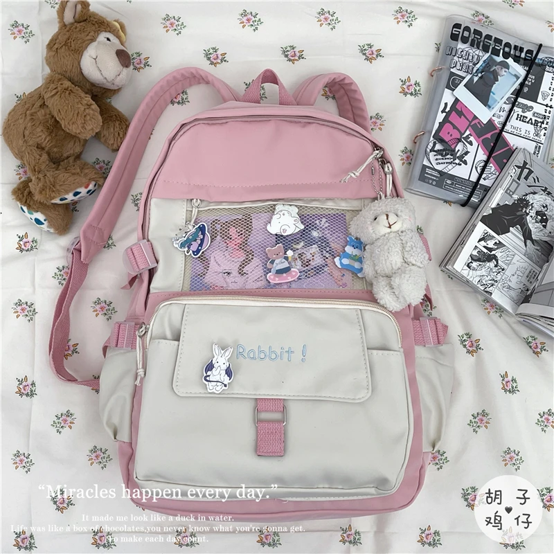 YJ1384 2021 Korean version of Harajuku ulzzang high school student backpack simple large-capacity backpack
YJ1384 2021 Korean version of Harajuku ulzzang high school student backpack simple large-capacity backpack