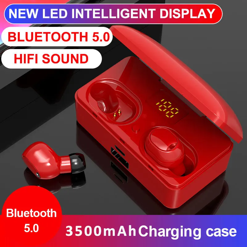 TWS 5.0 Bluetooth Earphone Wireless Headphone IPX4 Waterproof Stereoe Earbuds Micophone Headest Mini Gaming earphone
TWS 5.0 Bluetooth Earphone Wireless Headphone IPX4 Waterproof Stereoe Earbuds Micophone Headest Mini Gaming earphone