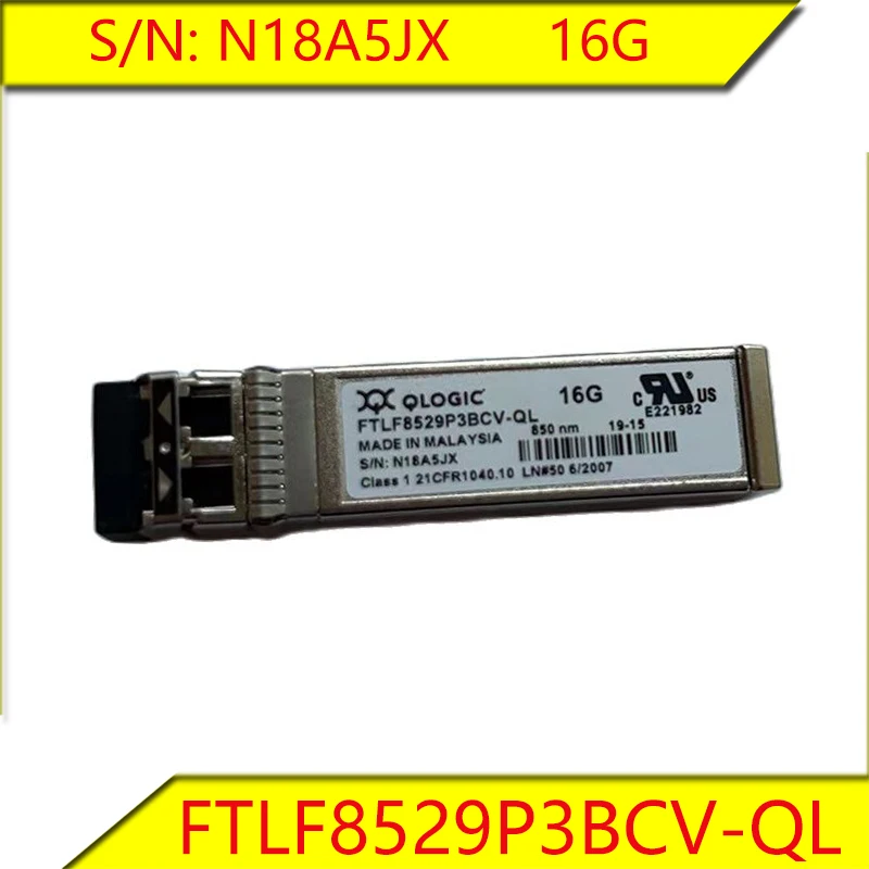 FTLF8529P3BCV-QL 16G 850nm S/N: N18A5JX Original SFP FC Adapter Fibre Chanel SFP+ Transceiver Optical Fiber Module
FTLF8529P3BCV-QL 16G 850nm S/N: N18A5JX Original SFP FC Adapter Fibre Chanel SFP+ Transceiver Optical Fiber Module