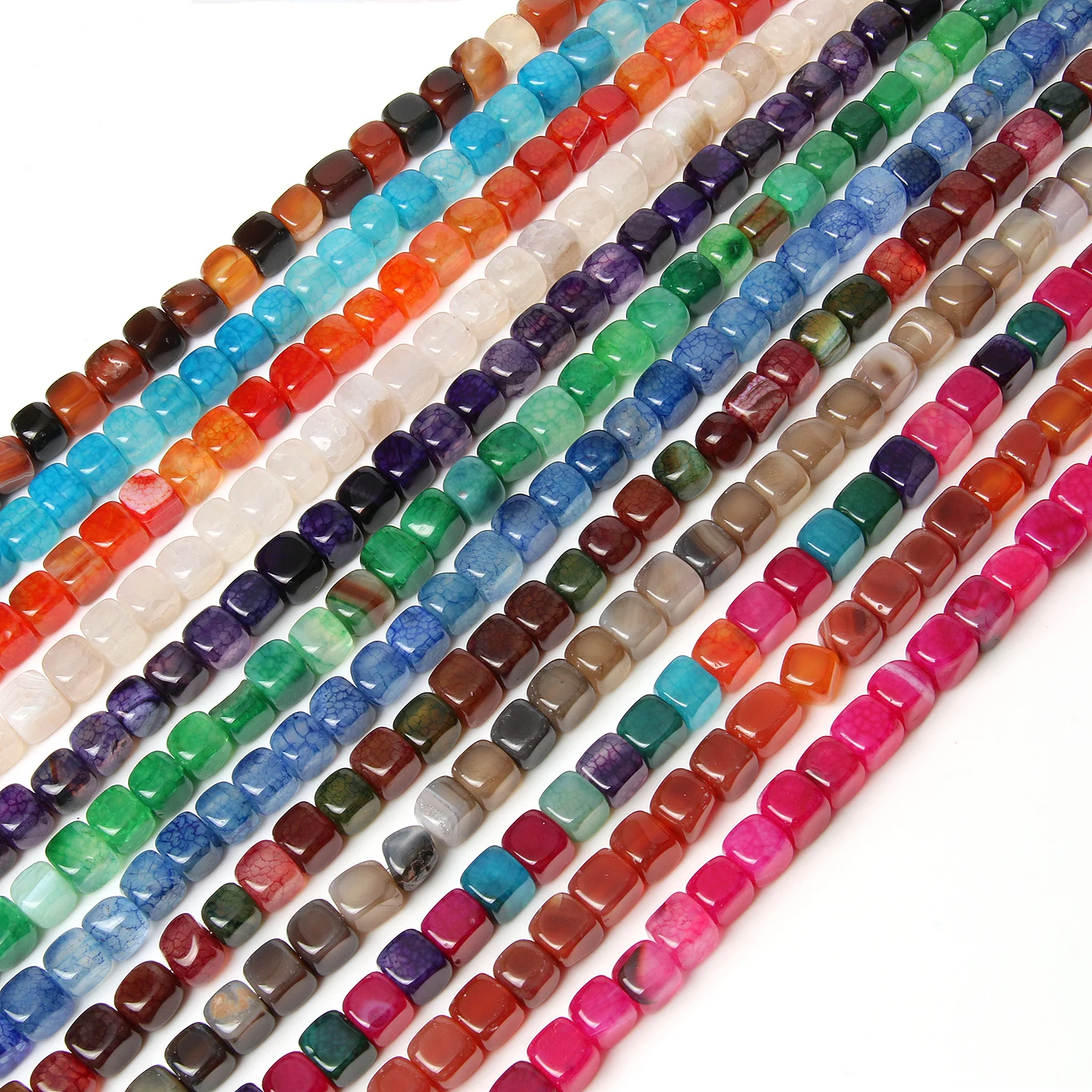 Square Shape Stripe Fire Dragon Veins Agates Natural Stone Beads Loose Beads for Jewelry Making DIY Bracelet Necklace 8mm 15“
Square Shape Stripe Fire Dragon Veins Agates Natural Stone Beads Loose Beads for Jewelry Making DIY Bracelet Necklace 8mm 15“