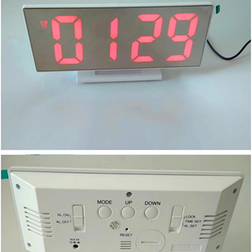 High Quality Digital Alarm Clock LED Mirror Clock Multifunction Display Night LCD Light Desktop 12/24-hour System Alarm Clock
High Quality Digital Alarm Clock LED Mirror Clock Multifunction Display Night LCD Light Desktop 12/24-hour System Alarm Clock