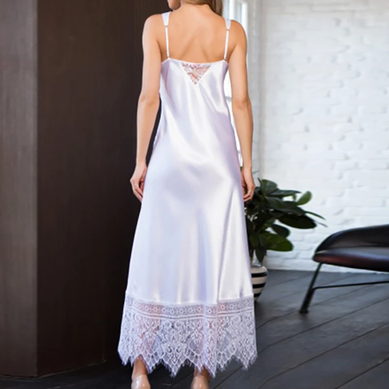 Shyloli Summer Sexy Dress Solid Color Spaghetti Strap O-Neck Lace Ankle Length Straight Loose 2021 Fashion Pajamas Party Club
Shyloli Summer Sexy Dress Solid Color Spaghetti Strap O-Neck Lace Ankle Length Straight Loose 2021 Fashion Pajamas Party Club