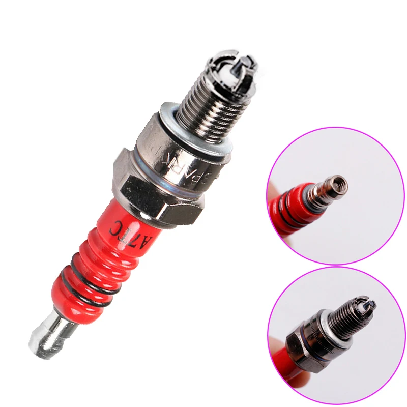 New A7TC Red Spark Plug Level 3 Multi-angle Ignition Red Head Motorcycle Spark Plug For 50CC-150CC ATV Motorcycle Accessories
New A7TC Red Spark Plug Level 3 Multi-angle Ignition Red Head Motorcycle Spark Plug For 50CC-150CC ATV Motorcycle Accessories