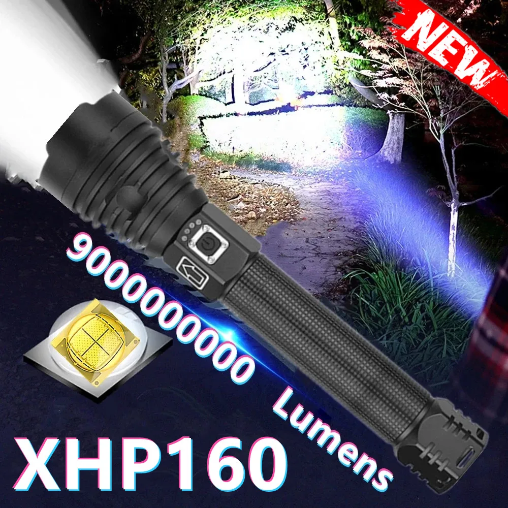 Super XHP160 Most Powerful Flashlight 18650 XHP90 Rechargeable High Power LED Flashlights 18650 USB Hunting Tactical Torch Light
Super XHP160 Most Powerful Flashlight 18650 XHP90 Rechargeable High Power LED Flashlights 18650 USB Hunting Tactical Torch Light