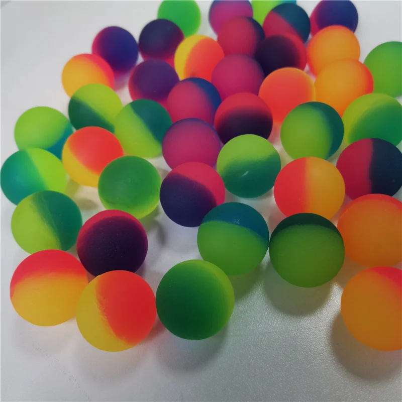 20pcs 25MM Children Toy Double-color Bouncing Balls Rubber Outdoor Bath Toys Child Sports Games Elastic Juggling Jumping | Игрушки и