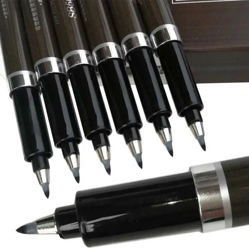 Black Brush Pen Calligraphy Pen Markers Art Writing Office School Supplies Stationery Student Painting Lettering Pens Markers
Black Brush Pen Calligraphy Pen Markers Art Writing Office School Supplies Stationery Student Painting Lettering Pens Markers