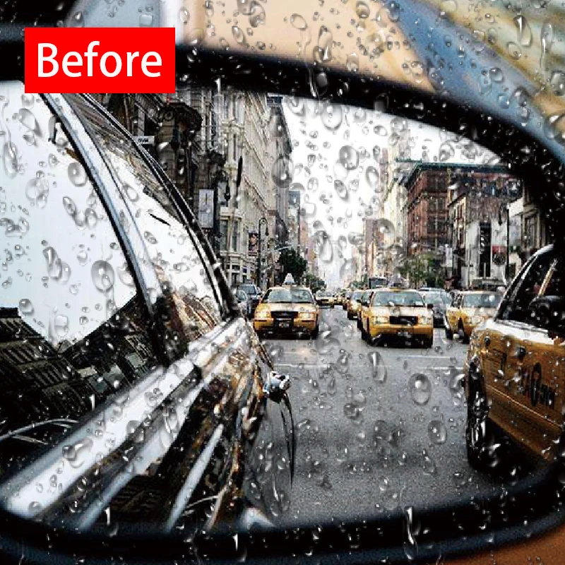 Пленка на зеркало заднего вида автомобиля Наклейка в форме капель дождя для kia