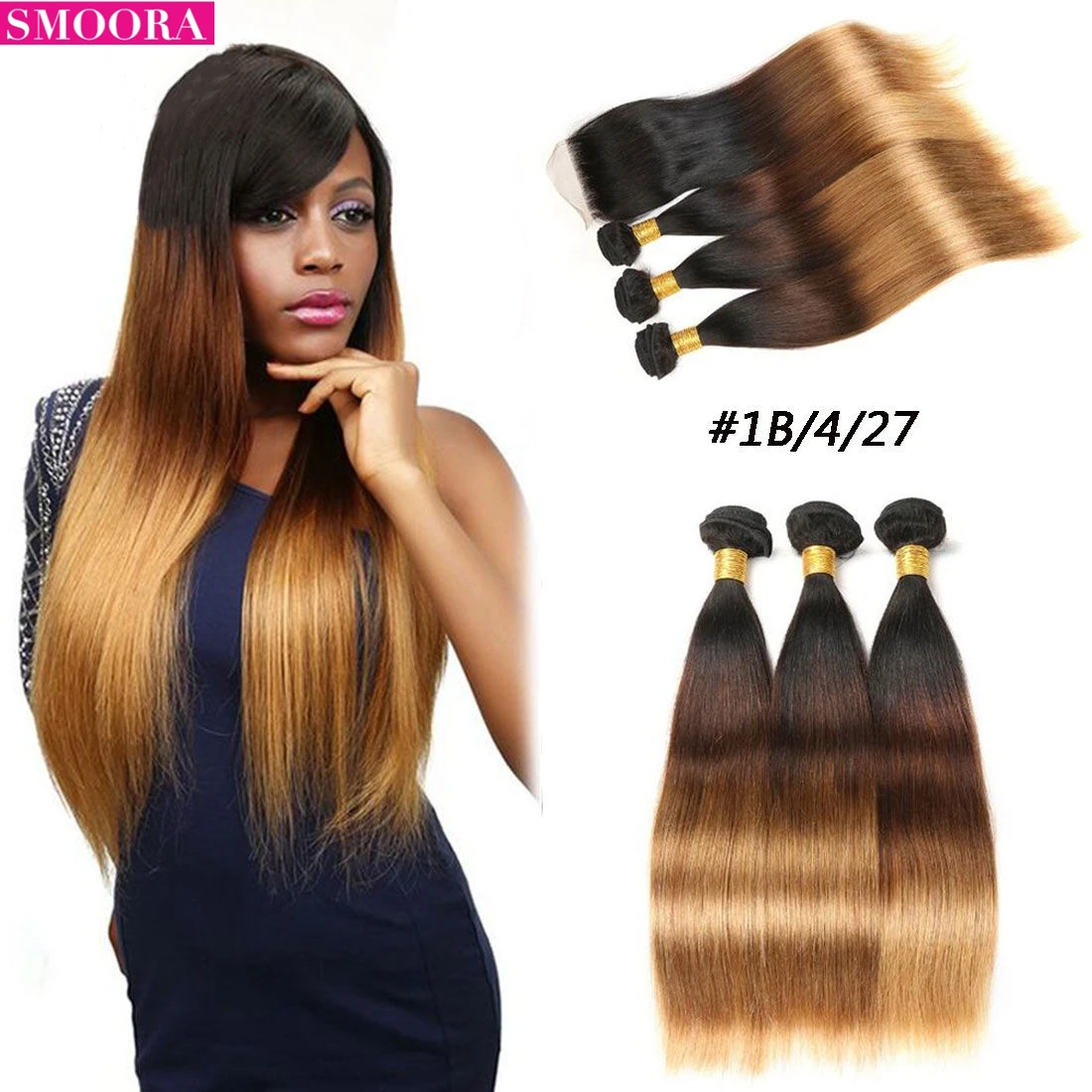 Прямые 3 пряди омбре с застежкой 4x4 бразильские волосы плетеные пучки с застежкой на шнуровке 1b/4/27 Человеческие волосы Remy плетеные удлинител...
Прямые 3 пряди омбре с застежкой 4x4 бразильские волосы плетеные пучки с застежкой на шнуровке 1b/4/27 Человеческие волосы Remy плетеные удлинител...