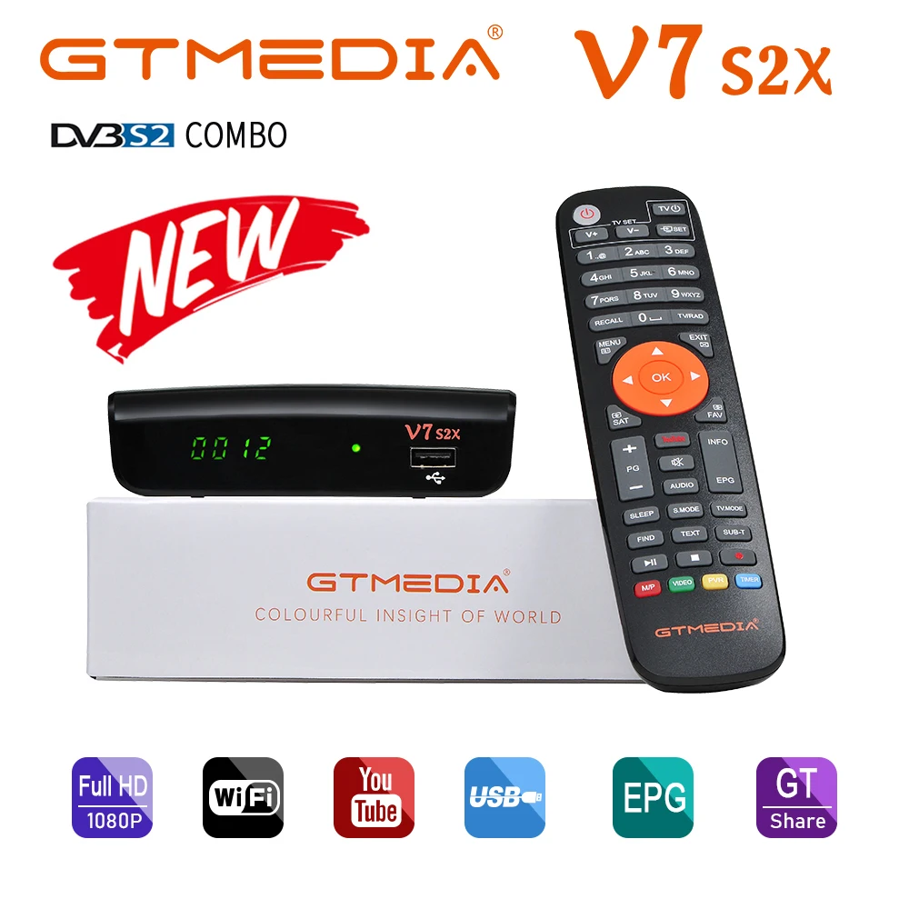 GTMedia V7S2X Satellite TV Receiver DVB-S2 S2X 1080P With USB WIFI Support Europe DVB-S2X For Freesat V7S HD Updated Version
GTMedia V7S2X Satellite TV Receiver DVB-S2 S2X 1080P With USB WIFI Support Europe DVB-S2X For Freesat V7S HD Updated Version