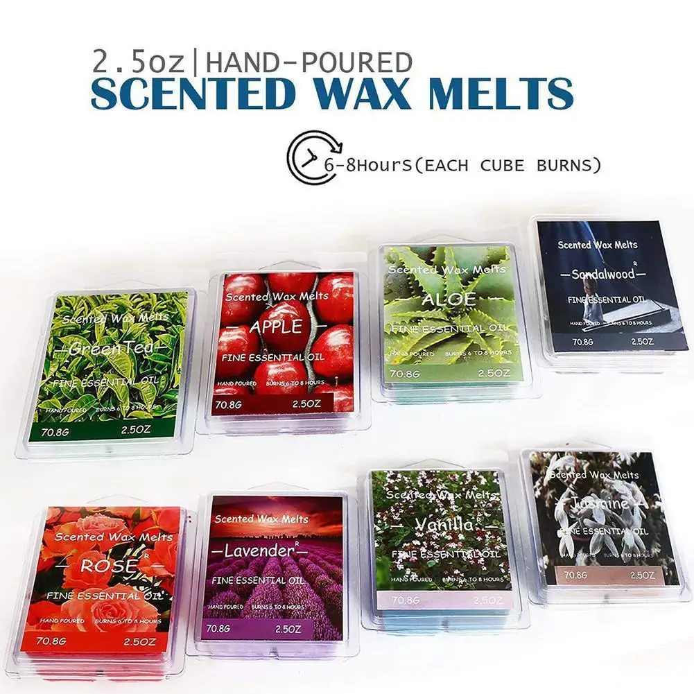 Scented Wax Aloe Apple Rose Green Tea Soy Wax Air Freshener Oil Jasmine Lavender Cubes Sandalwood Warmer Wax Essential Vani C9J1 
Scented Wax Aloe Apple Rose Green Tea Soy Wax Air Freshener Oil Jasmine Lavender Cubes Sandalwood Warmer Wax Essential Vani C9J1