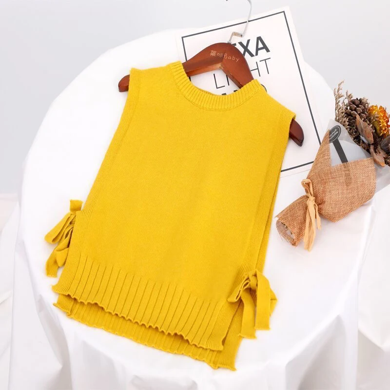 Girls Spring Autumn New knitted Vest Baby Pullover Waistcoat Korean Style Waistcoat Crew Neck Knitted Vest Solid Color Waistcoat
Girls Spring Autumn New knitted Vest Baby Pullover Waistcoat Korean Style Waistcoat Crew Neck Knitted Vest Solid Color Waistcoat
