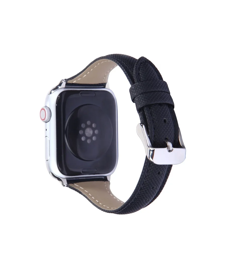 Black Brown Red Genuine Leather Slender waist watchband for apple watch 6 5 44mm 40mm 38mm 42mm Bracelet iwatch Strap 4 3 2 1
Black Brown Red Genuine Leather Slender waist watchband for apple watch 6 5 44mm 40mm 38mm 42mm Bracelet iwatch Strap 4 3 2 1