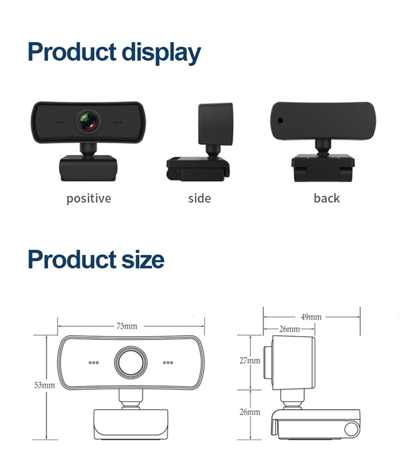 Webcam HD 720P Computer Pc Web Camera With Microphone Portable Cameras For Live Broadcast Video Calling Conference Work
Webcam HD 720P Computer Pc Web Camera With Microphone Portable Cameras For Live Broadcast Video Calling Conference Work