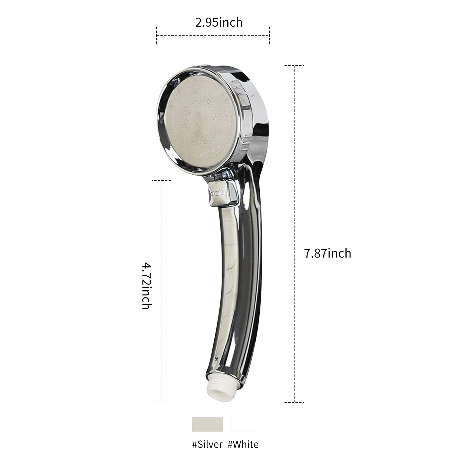 High Pressure ShowerHead with ON/Off Pause Switch Handheld Showerhead Adjustable Bathroom Spray Showerhead Replacement
High Pressure ShowerHead with ON/Off Pause Switch Handheld Showerhead Adjustable Bathroom Spray Showerhead Replacement