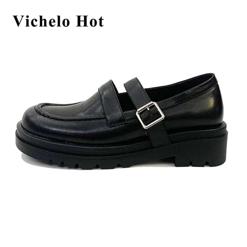 Популярные туфли-лодочки Vichelo из натуральной кожи с круглым носком на среднем каблуке в британском стиле для молодых девушек, уличная мода, ...
Популярные туфли-лодочки Vichelo из натуральной кожи с круглым носком на среднем каблуке в британском стиле для молодых девушек, уличная мода, ...
