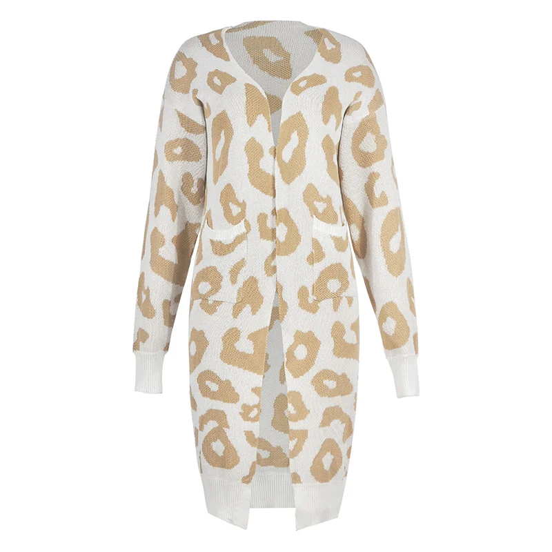 Christmas Women Leopard Print Knitted Cardigan Women Sweater Long Cardigans d88
Christmas Women Leopard Print Knitted Cardigan Women Sweater Long Cardigans d88