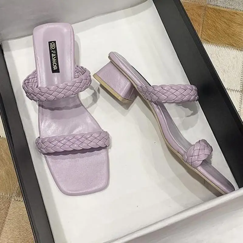 2021 New Summer Women Mules Design Slippers Sandal Slides Braided Shoes Female Indoor Ytmtloy Zapatillas Casa Mujer House
2021 New Summer Women Mules Design Slippers Sandal Slides Braided Shoes Female Indoor Ytmtloy Zapatillas Casa Mujer House