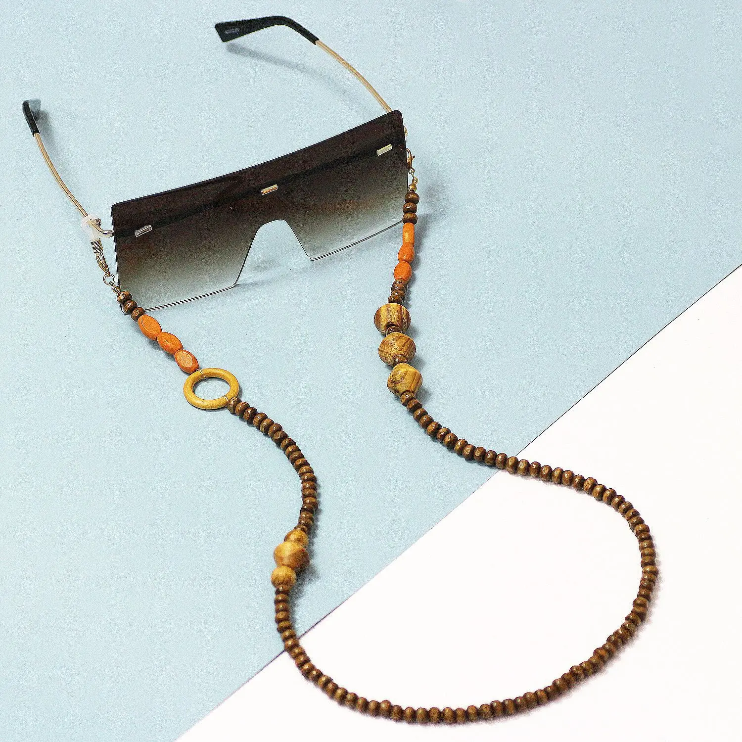 2020 Retro Fashion Simple Asymmetric Retro Wooden Beads Glasses Chain Luxury Handmade mask lanyard mask chain holder
2020 Retro Fashion Simple Asymmetric Retro Wooden Beads Glasses Chain Luxury Handmade mask lanyard mask chain holder