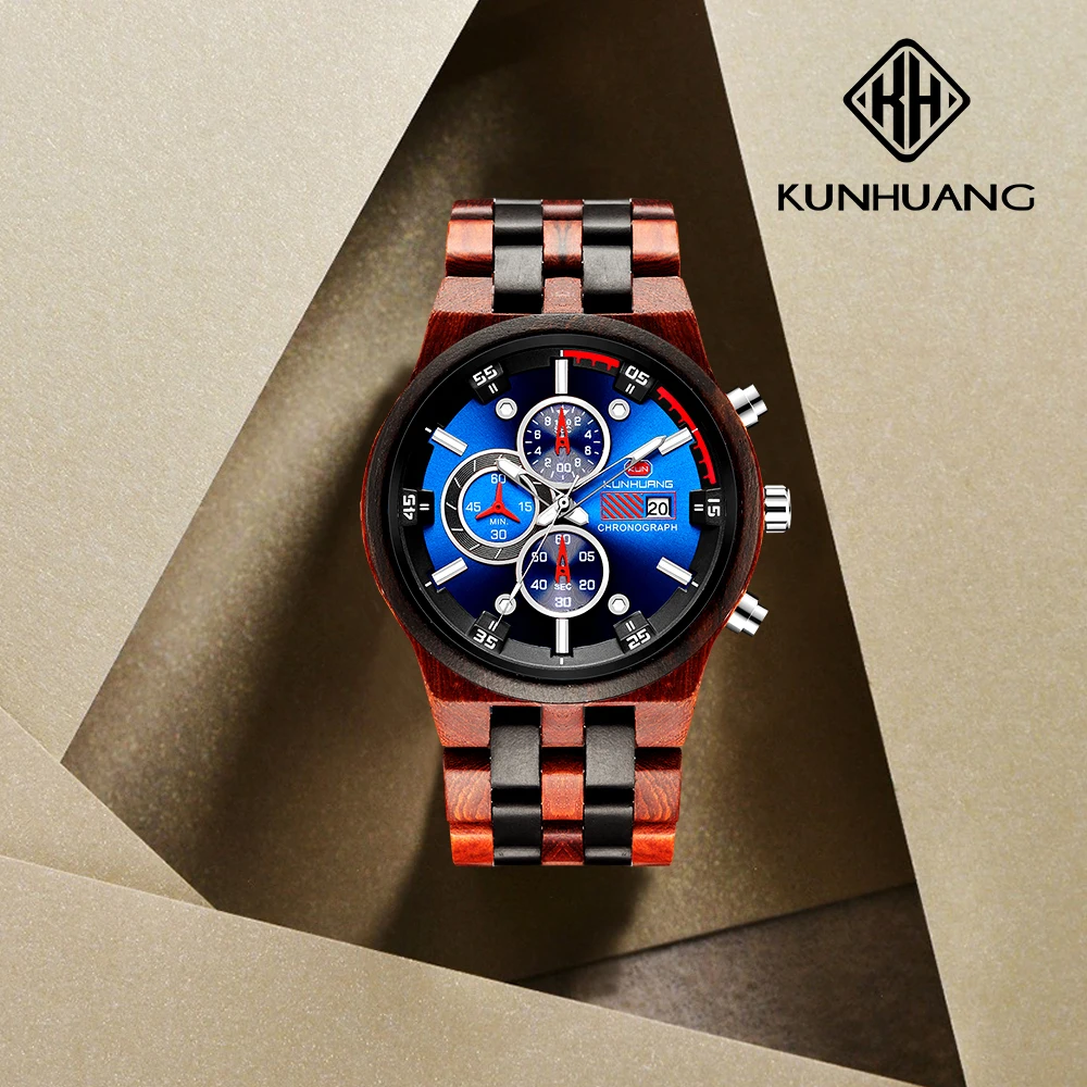 New Fashion Mens Wooden Watches Vintage Handmade Wood Top Brand Luxury Casual Chronograph Quartz Watch Men Relogio Masculino
New Fashion Mens Wooden Watches Vintage Handmade Wood Top Brand Luxury Casual Chronograph Quartz Watch Men Relogio Masculino