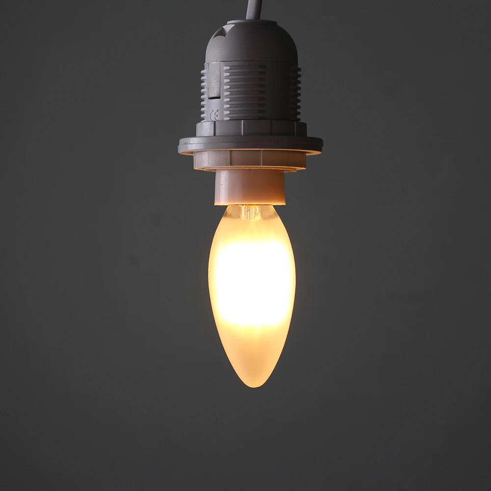 Светодиодная ретро-свеча с нитью накаливания C35 4 Вт 6 матовая лампа E12 E14