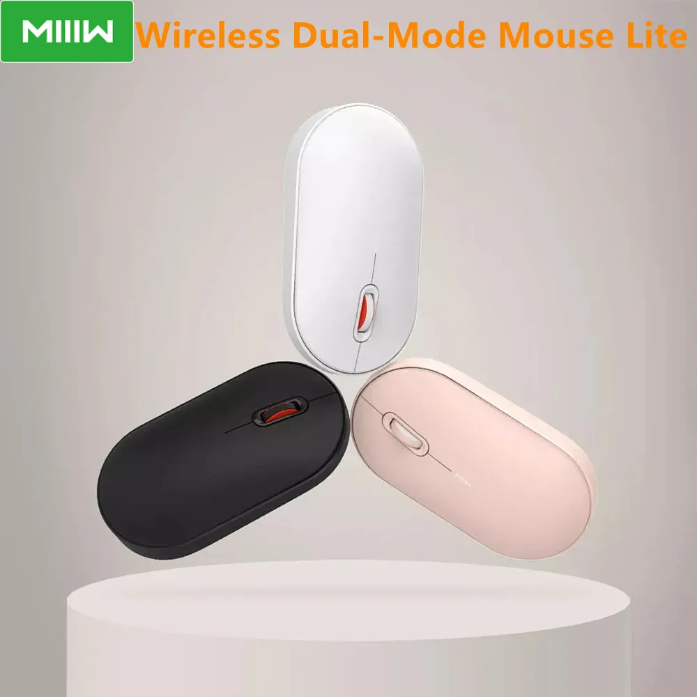 Xiaomi MIIIW Bluetooth Dual-mode Portable Mouse Air/Lite Version Ultra-Thin Stylish and Lightweight For Office Laptop
Xiaomi MIIIW Bluetooth Dual-mode Portable Mouse Air/Lite Version Ultra-Thin Stylish and Lightweight For Office Laptop