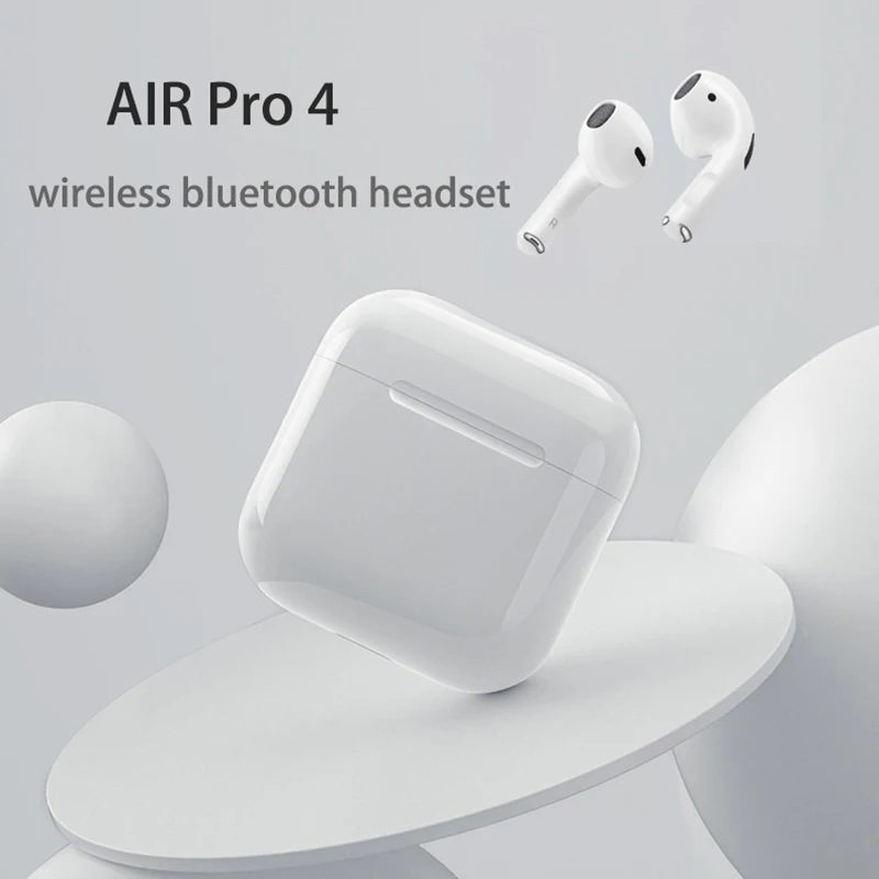 

Беспроводные наушники Pro 4 TWS Bluetooth, Игровые мини-наушники-вкладыши с зарядным чехлом и микрофоном для всех смартфонов huawei