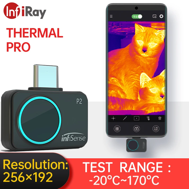 InfiRay Thermal Camera P2 Infrared Thermal Imager for Circuits and Devices Detect Building Heating or HVAC or Scientific Reseach
InfiRay Thermal Camera P2 Infrared Thermal Imager for Circuits and Devices Detect Building Heating or HVAC or Scientific Reseach