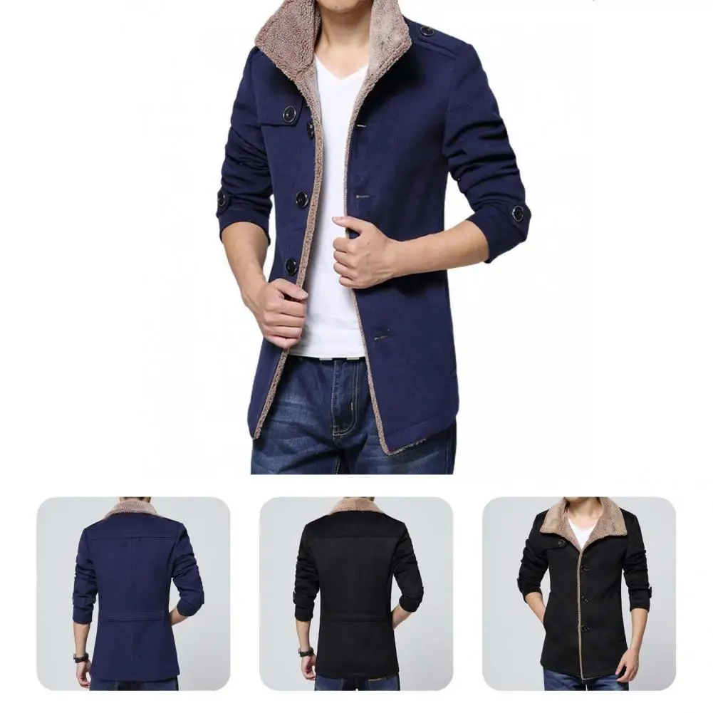 Simple Men Jacket Pockets Handsome Winter Coat Trendy Casual Winter Jacket for Work Men Coat
Simple Men Jacket Pockets Handsome Winter Coat Trendy Casual Winter Jacket for Work Men Coat
