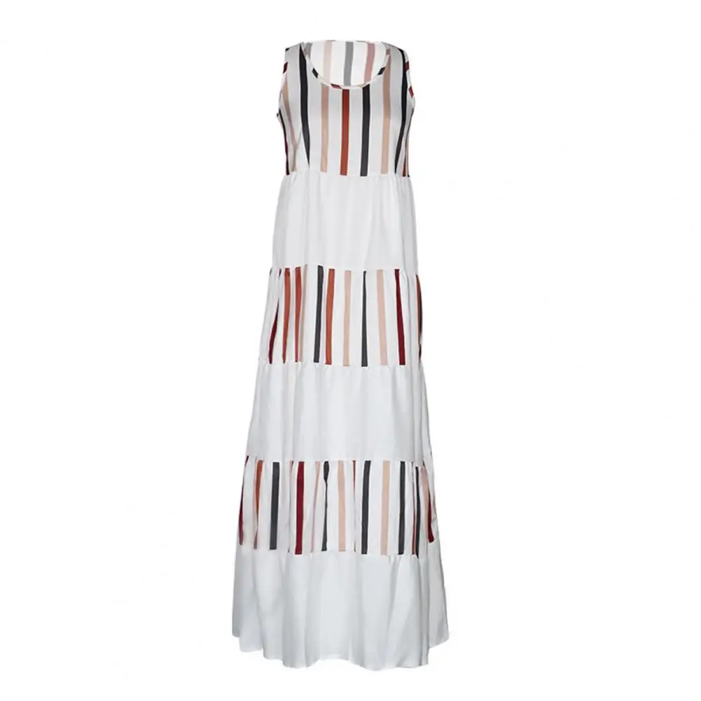 Dropshipping!2021 Fashion Striped Print Sundress O-Neck Sleeveless Polyester Skin-friendly Comfort Stretch Women Dress
Dropshipping!2021 Fashion Striped Print Sundress O-Neck Sleeveless Polyester Skin-friendly Comfort Stretch Women Dress