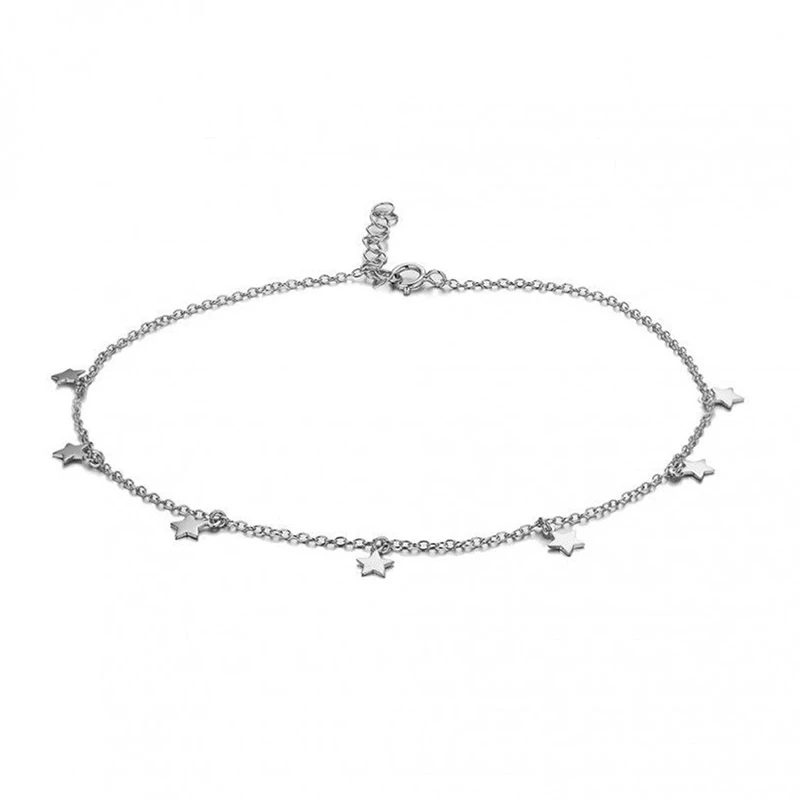 KOJ Fashion 925 Sterling Silver Simple Little Star Bohemia Style Foot Chain Ankle Bracelet for Women Fine Korean Jewelry Gifts
KOJ Fashion 925 Sterling Silver Simple Little Star Bohemia Style Foot Chain Ankle Bracelet for Women Fine Korean Jewelry Gifts