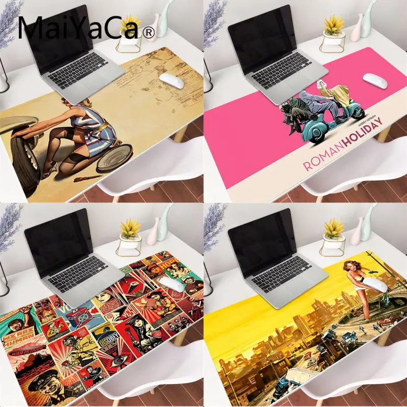MaiYaCa Vintage Movie poster art mouse pad gamer play mats Gaming Mouse Mat xl xxl Desk mat 700x300mm tappetino mousemat
MaiYaCa Vintage Movie poster art mouse pad gamer play mats Gaming Mouse Mat xl xxl Desk mat 700x300mm tappetino mousemat