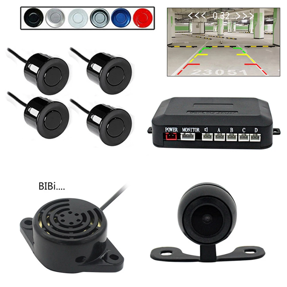 4 Probes Parking Sensor Rear View Parktronic Reversing Radar Detector Multifunctional Parking Buzzer Sound Alarm System PZ600
4 Probes Parking Sensor Rear View Parktronic Reversing Radar Detector Multifunctional Parking Buzzer Sound Alarm System PZ600
