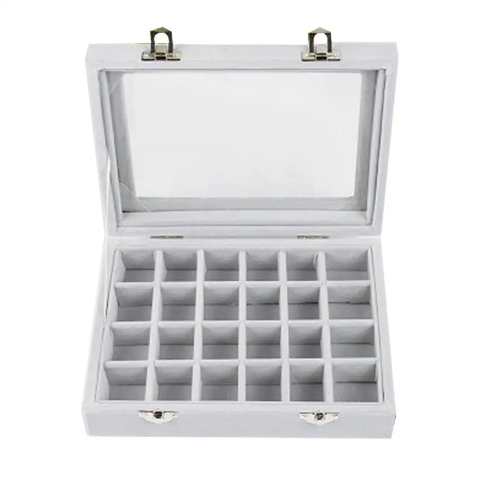 70% Hot Sale 24 Grids Velvet Ear Stud Earrings Ring Display Tray Storage Container Organizer
70% Hot Sale 24 Grids Velvet Ear Stud Earrings Ring Display Tray Storage Container Organizer