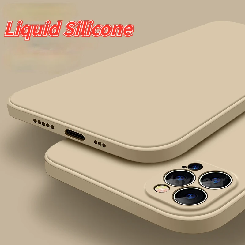 Luxury Original Square Liquid Silicone Case For iPhone 11 12 Pro Max Mini XS XR XSMax 7 8Plus SE 2020 Shockproof Soft Cover
Luxury Original Square Liquid Silicone Case For iPhone 11 12 Pro Max Mini XS XR XSMax 7 8Plus SE 2020 Shockproof Soft Cover