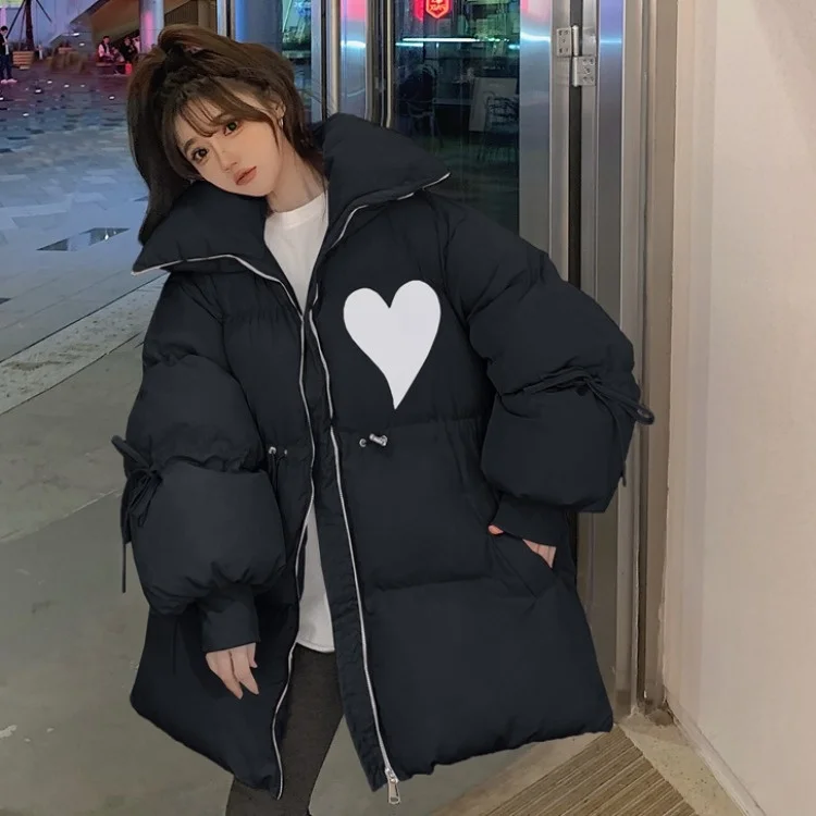 2021 Winter Korean Loose Love Printed Drawstring Thickened Long Sleeve Zipper Cotton Jacket C1143
2021 Winter Korean Loose Love Printed Drawstring Thickened Long Sleeve Zipper Cotton Jacket C1143