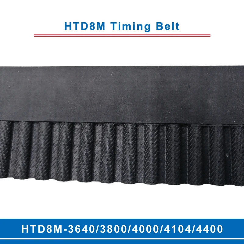 timing belt HTD8M-3640/3800/4000/4104/4400 teeth pitch 8mm circular teeth belt width 20/25/30/40mm for 8M timing pulley
timing belt HTD8M-3640/3800/4000/4104/4400 teeth pitch 8mm circular teeth belt width 20/25/30/40mm for 8M timing pulley