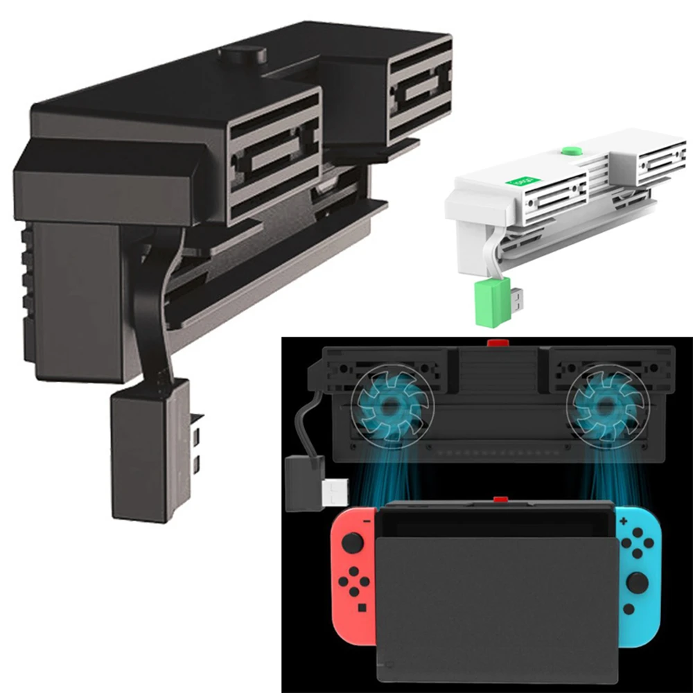 For NS Switch 5000RPM Cooling fan 2 Fans External USB Power Super Turbo Temperature Cooler Fan For NS Switch Console
For NS Switch 5000RPM Cooling fan 2 Fans External USB Power Super Turbo Temperature Cooler Fan For NS Switch Console