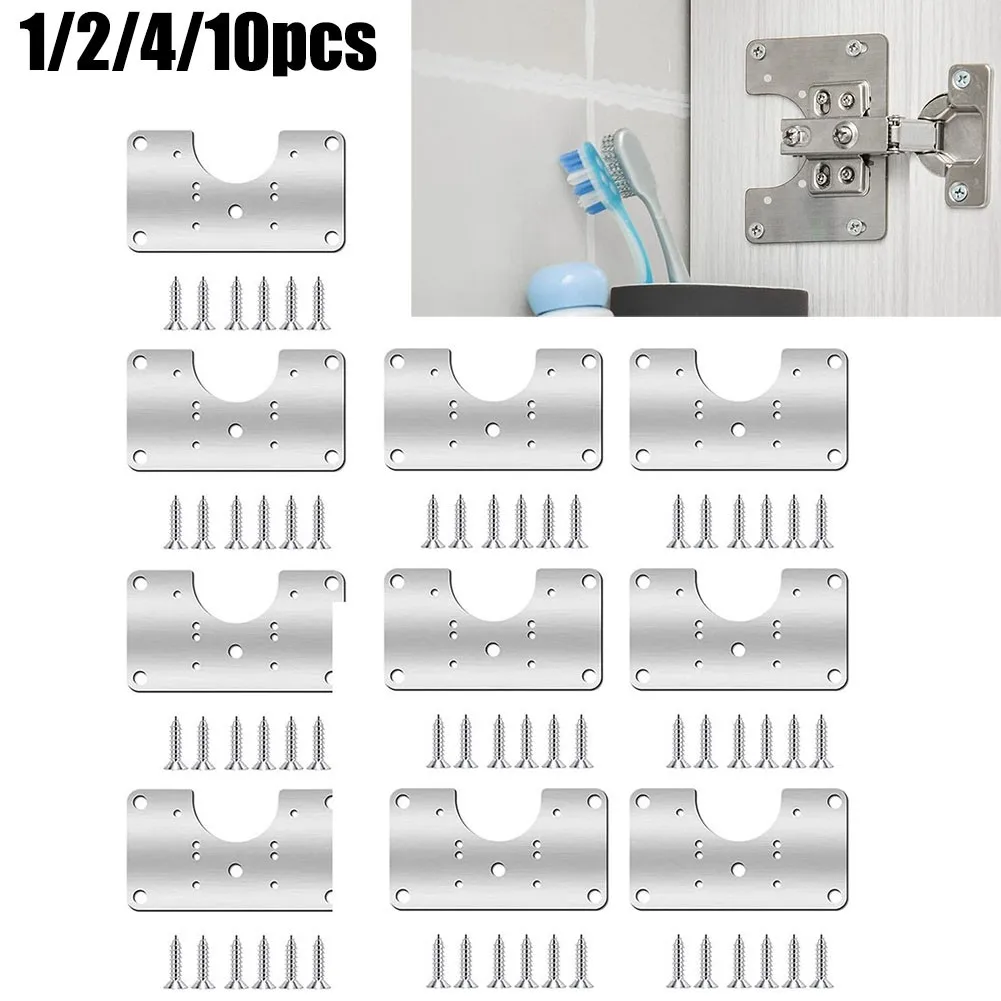 1/2/4/10pcs Cabinet Hinge Repair Plate Set With Hole Stainless Steel Drawer Furniture Table Plates Scharnier Door Hinger Acces
1/2/4/10pcs Cabinet Hinge Repair Plate Set With Hole Stainless Steel Drawer Furniture Table Plates Scharnier Door Hinger Acces