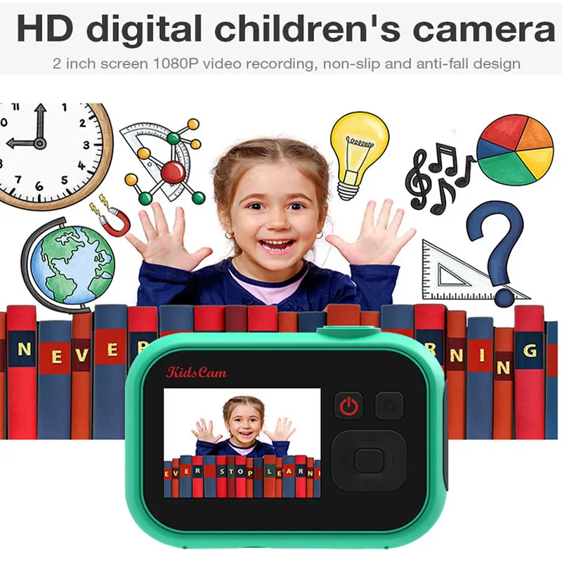 Children's Digital Camera 2Inch 1080P HD Screen Kids Camera Video Toy Camera 8MP Kids Camera Outdoor Photography Camera For Kids
Children's Digital Camera 2Inch 1080P HD Screen Kids Camera Video Toy Camera 8MP Kids Camera Outdoor Photography Camera For Kids