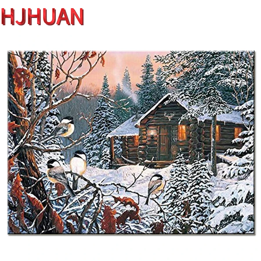 5D DIY Snow scene, forest hut scenery full circle square diamond painting Mosaic cross stitch Mosaic home decoration gift
5D DIY Snow scene, forest hut scenery full circle square diamond painting Mosaic cross stitch Mosaic home decoration gift