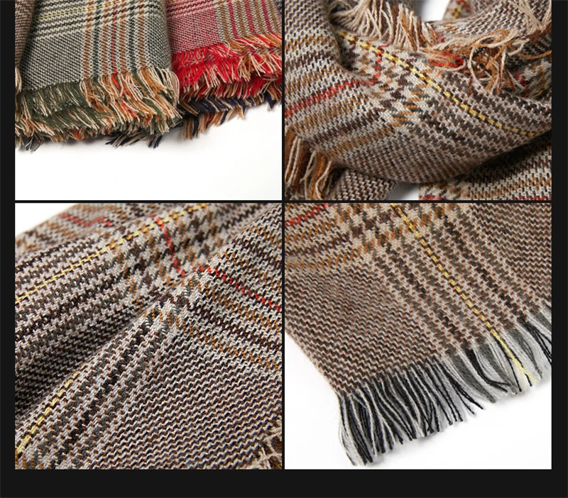 Girita Women's Fashion Scarf Autumn Winter Wool Plaid Women Cashmere Scarves Wide Lattices Long Shawl Wrap Blanket Warm Tippet
Girita Women's Fashion Scarf Autumn Winter Wool Plaid Women Cashmere Scarves Wide Lattices Long Shawl Wrap Blanket Warm Tippet