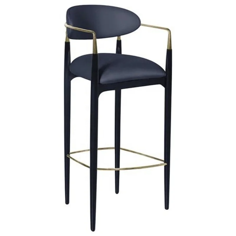Modern luxury leather high chair aluminium gold plated armrest bar chairs Cafe stools bar chairs
Modern luxury leather high chair aluminium gold plated armrest bar chairs Cafe stools bar chairs