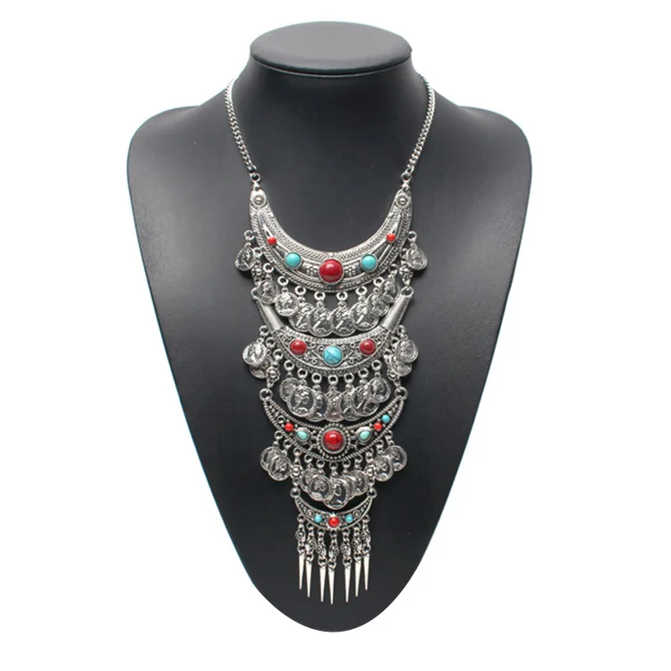 New European and American Multilayer Retro Coin Tassel Big Brand Necklace Ladies Accessories Long Clavicle Chain
New European and American Multilayer Retro Coin Tassel Big Brand Necklace Ladies Accessories Long Clavicle Chain