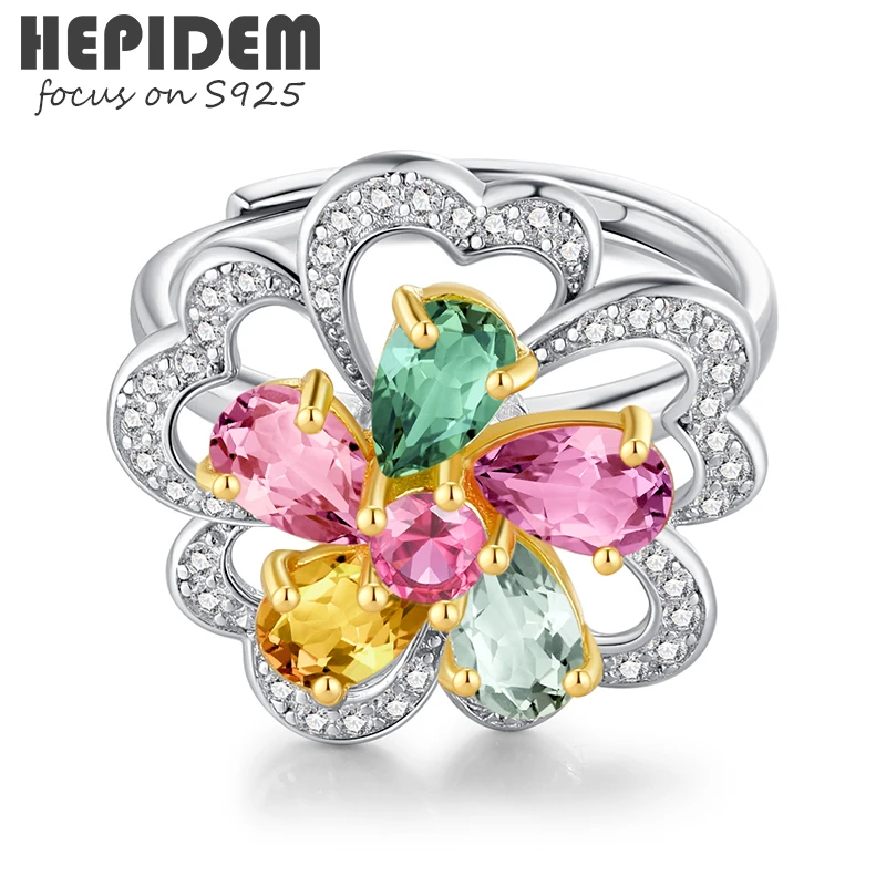 HEPIDEM Rotate 100% Tourmaline 925 Rings for Women S925 Sterling Silver 2022 Trend Gem Stone Gemstones Gift Fine Jewelry 3288
HEPIDEM Rotate 100% Tourmaline 925 Rings for Women S925 Sterling Silver 2022 Trend Gem Stone Gemstones Gift Fine Jewelry 3288