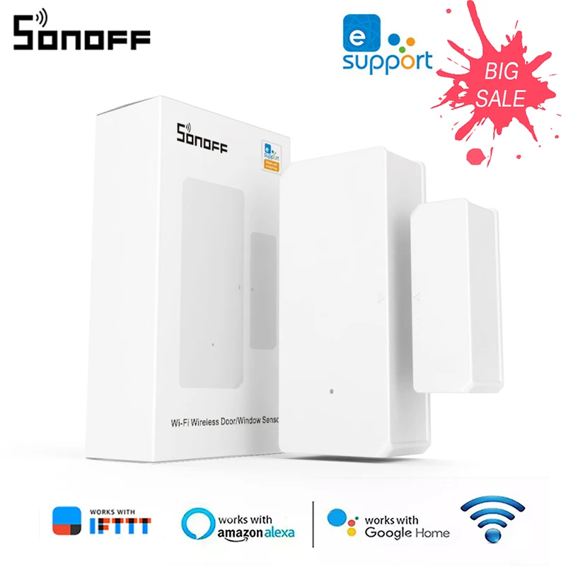 Беспроводной датчик окон и дверей SONOFF DW2 Wi-Fi система для умного дома наборы