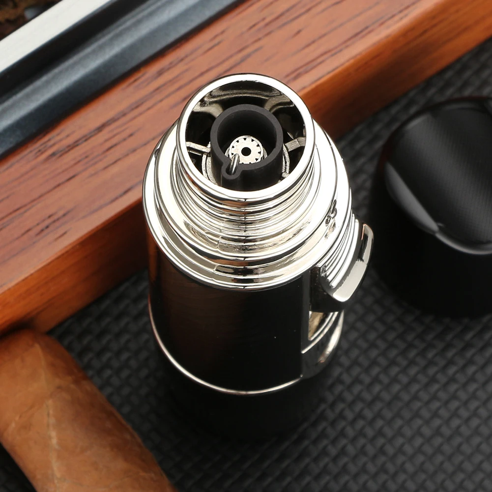 LUBINSKI Windproof Jet 1 Blue Flame Cigar Lighter Metal Refillable Butane Gas Lighter Travel Portable Smoking Accessories
LUBINSKI Windproof Jet 1 Blue Flame Cigar Lighter Metal Refillable Butane Gas Lighter Travel Portable Smoking Accessories